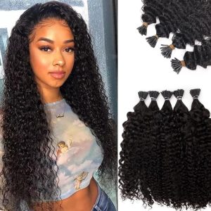 Curly I-Tip Hair Extensions (100 Stands)